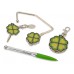Купить подарочный набор «Дамское счастье» (ручка шариковая,крючок для ключей и крючок для сумки) с логотипом 