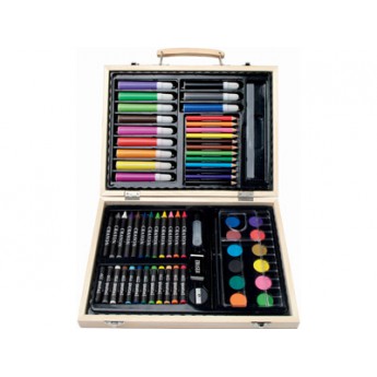Купить набор для рисования (краски,карандаши,фломастеры,мелки,палитра) с логотипом 