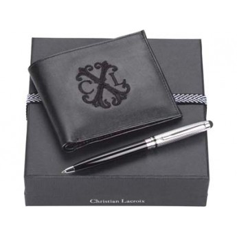 Набор: портмоне, ручка-стилус шариковая с логотипом