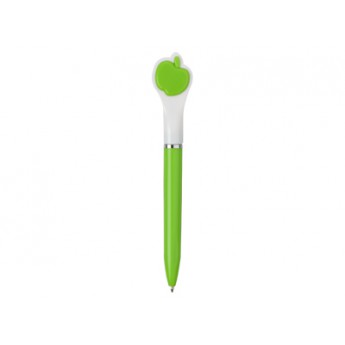Ручка шариковая " Зеленое яблоко" с логотипом