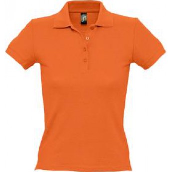 Купить Рубашка поло женская PEOPLE 210, оранжевая