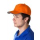 Бейсболка Unit Trendy, оранжевая с серым