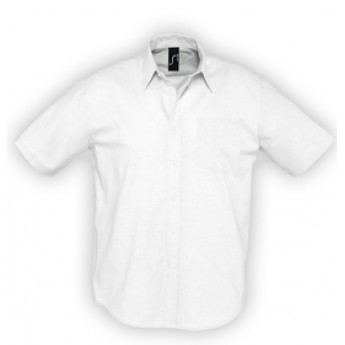 Купить белую мужскую рубашку с коротким рукавом «BRISBANE»