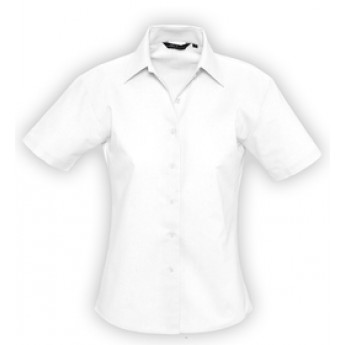 Купить женскую рубашку с коротким рукавом «ELITE» (белая)