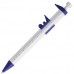 Купить Ручка шариковая «Штангенциркуль», белая с синим