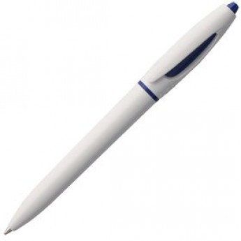 Купить Ручка шариковая S! (Си), белая с темно-синим