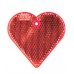 Купить Пешеходный светоотражатель «Сердце», красный