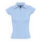 Рубашка поло женская без пуговиц PRETTY 220, голубая