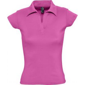 Купить Рубашка поло женская без пуговиц PRETTY 220, ярко-розовая