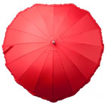 Купить  Зонт «Сердце», красный с логотипом 