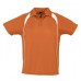Купить спортивную рубашку поло «Palladium 140» (оранжевая с белым) с логотипом