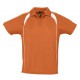 Спортивная рубашка поло «Palladium 140» (оранжевая с белым)