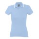 Рубашка поло женская Practice women 270, голубая с белым