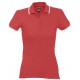 Рубашка поло женская Practice women 270, красная с белым