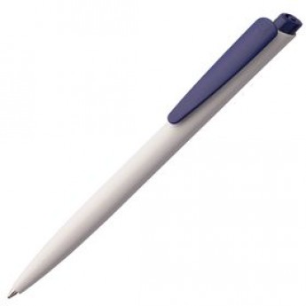 Купить Ручка шариковая Senator Dart Polished, бело-синяя