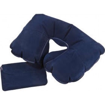 Купить Надувную подушку под шею в чехле Sleep, темно-синяя