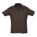 Купить Рубашка поло мужская SUMMER 170, темно-коричневая (шоколад)