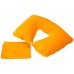 Купить Надувную подушку под шею в чехле Sleep, оранжевая