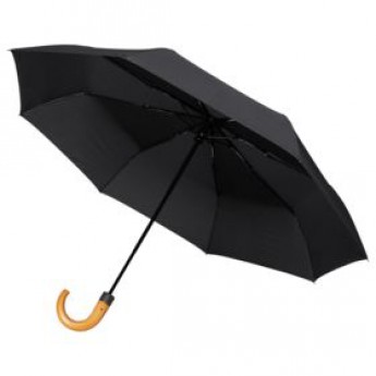 Купить  Зонт складной Unit Classic, черный с логотипом 