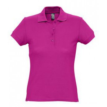 Купить Рубашку поло женскую PASSION 170, ярко-розовая (фуксия)