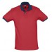 Купить Рубашка поло Prince 190, красная с темно-синим