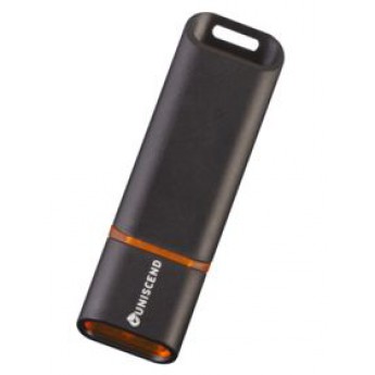 Купить флешку «Uniscend Slalom» (черная с оранжевым) на 8 Гб с логотипом 