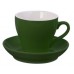 Купить зеленую чайную пару «Tulip» с логотипом 