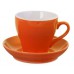Купить оранжевую чайную пару «Tulip» с логотипом 