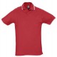 Рубашка поло мужская с контрастной отделкой PRACTICE 270, красный/белый