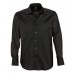 Купить мужскую рубашку с длинным рукавом BRIGHTON (черная)