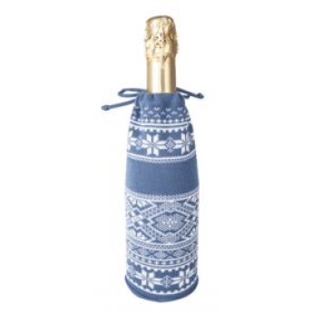 Купить Чехол для шампанского «Скандик», синий (индиго)