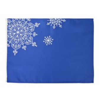Купить декоративную салфетку «Снежинки» (синяя)