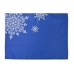 Купить декоративную салфетку «Снежинки» (синяя)