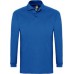 Купить Рубашка поло мужская с длинным рукавом WINTER II 210 ярко-синяя