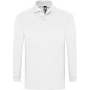 Купить Рубашка поло мужская с длинным рукавом WINTER II 210 белая