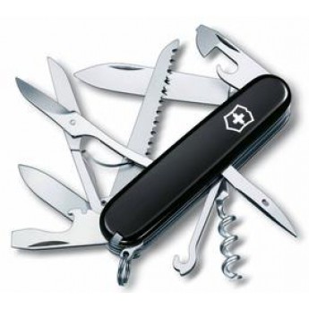 Заказать офицерский нож «Huntsman 91» (черный) с логотипом 