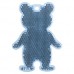 Купить синий пешеходный светоотражатель «Мишка» с логотипом 