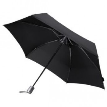 Купить  Зонт Alu Drop, 4 сложения, черный с логотипом 