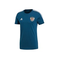 Футболка РОССИЯ 3-STRIPE. adidas, синий/белый