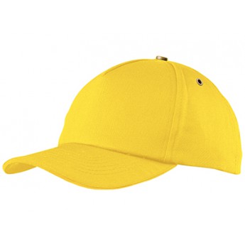 Бейсболка "New York C"  5-ти панельная, желтый  с логотипом