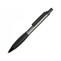 Ручка металлическая шариковая «Bazooka» с грипом, серый/черный