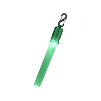 Купить Фонарь Fluo с клипом, зеленый с логотипом