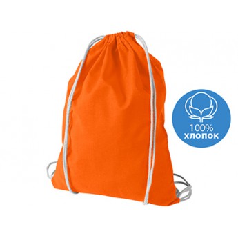 Купить Рюкзак хлопковый «Oregon», оранжевый  с логотипом