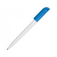 Ручка пластиковая шариковая «Миллениум Color CLP», белый/голубой