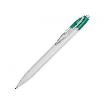 Ручка шариковая Celebrity «Эллингтон», белый/зеленый с логотипом