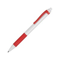 Ручка пластиковая шариковая «Centric» с грипом, белый/красный