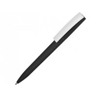 Ручка пластиковая soft-touch шариковая «Zorro», черный/белый