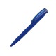 Ручка шариковая трехгранная UMA «TRINITY K transparent GUM», soft-touch,  темно-синий