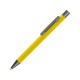 Ручка шариковая UMA «STRIGHT GUM» soft-touch, с зеркальной гравировкой, желтый