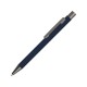 Ручка шариковая UMA «STRIGHT GUM» soft-touch, с зеркальной гравировкой, темно синий
